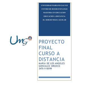 Elaboracion de curso a distancia