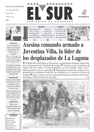 El Sur 29 de Noviembre de 2012
