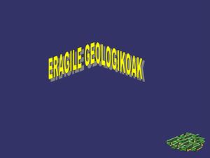 Eragile geologikoak Aintzine