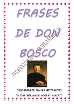 Frases de Don Bosco