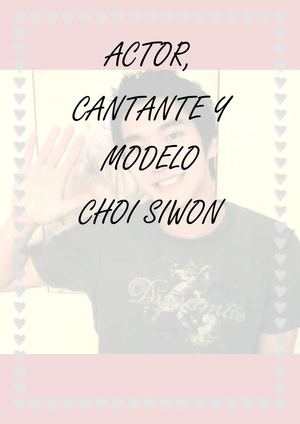 Maria auxiliadora- actor cantante y modelo: choi siwon