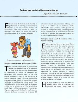 Decálogo para combatir el Grooming