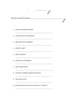 Responde estas preguntas