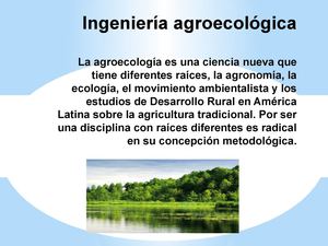 ing agroecologica ...¡