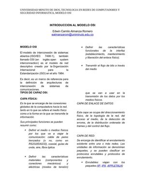 INTRODUCCION AL MODELO OSI