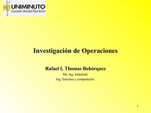 investigación de operaciones
