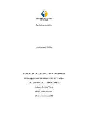 Luxofractura de Tobillo