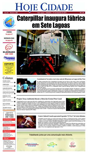 Jornal Hoje Cidade 01-12-2012