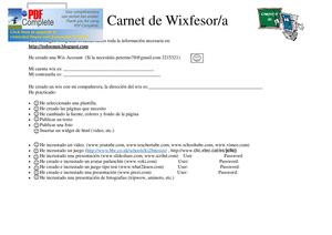carnet wixfesor