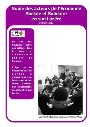 Guide des Acteurs de l'ESS en sud Lozère 2012