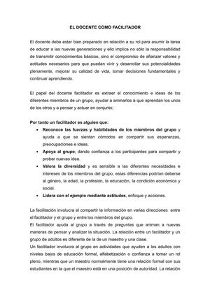 DOCENTE FACILITADOR