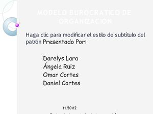 ORIGENES DE LA BUROCRACIA