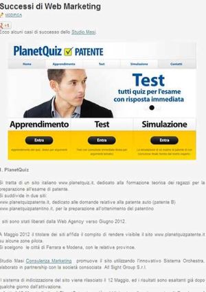 Report su SEO Avanzato- Studio Masi Web Solution