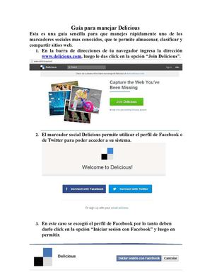 Guia para manejar Delicious