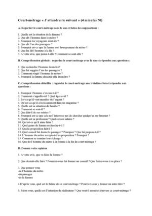 J'attendrai le suivant