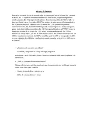 el origen del internet