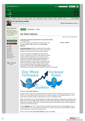 get twitter followers - newsvine