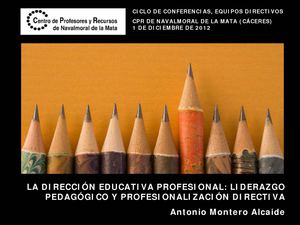 LA DIRECCIÓN EDUCATIVA PROFESIONAL: LIDERAZGO PEDAGÓGICO Y PROFESIONALIZACIÓN DIRECTIVA