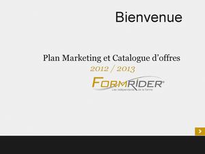 [ FR [ Plan Maketing et Catalogue d'Offres 2012 / 2013