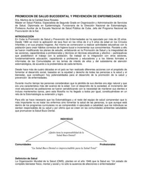 PROMOCION Y PREVENCION EN SALUD ORAL