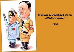 El Muro de facebook de los aliados y Hitler