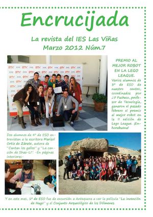 Encrucijada Nº 7. Revista escolar del I.E.S. Las viñas (Mollina)