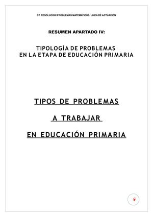 UNA TIPOLOGIA DE CLASIFACION DE PROBLEMAS MATEMATICOS.