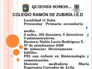 ZUBIRIA FRENTE A LA INCLUSION