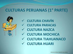 CULTURAS PERUANAS 1°PARTE