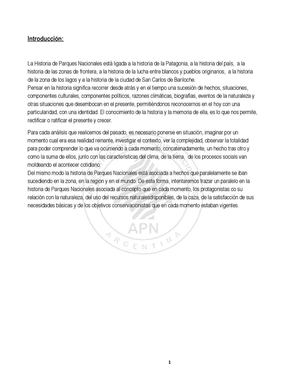 Trabajo Práctico n4-Segunda entregaCreación de Parques Nacionales