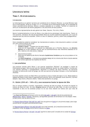 Literatura latina para la PAU (wikispaces)