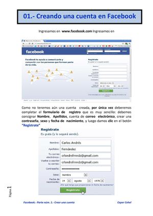 01.- Facebook.- Crear una cuenta 