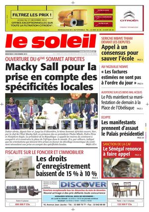Edition du 5 Dec 2012