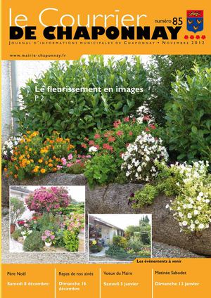 Courrier de Chaponnay n°85 - Décembre 2012