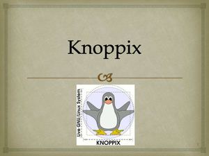 Diapositivas de Knoppix