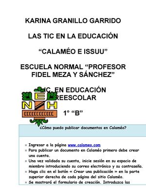 pasos para subir documentos a issuu y calameo