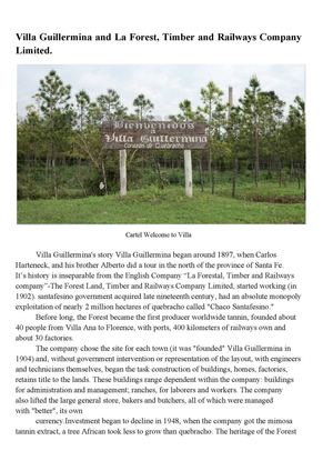 La historia de Villa Guillermina Santa Fe