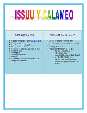 ISSUU Y CALAMEO
