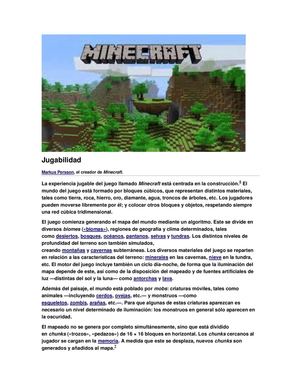 Minecraft Historia
