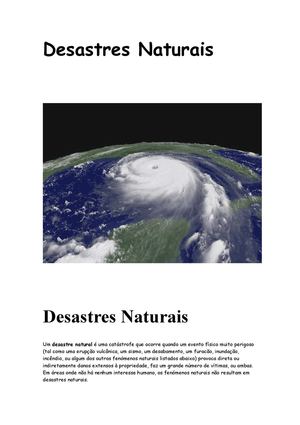 Desastres Naturais