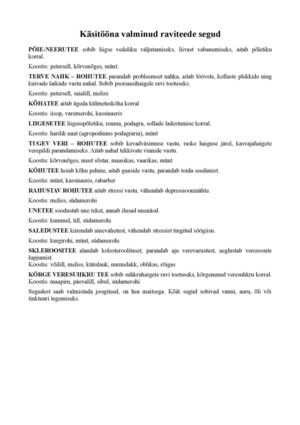 Taimedega ravimise retseptiraamat