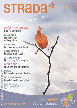 N°19 STRADA La vie d'ici - hiver 2012 - Se libérer de nos habitudes avec la méthode Feldenkreiss - les 3 niveaux de l'équilibre du Feng shui - cholestérol : des solutions naturelles - consommer local - mode hyppie chic - psy : souffre douleur à l'école