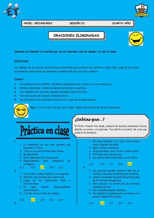 oraciones eliminadas