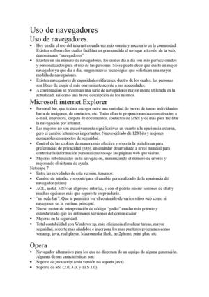 Uso de los Navegadores