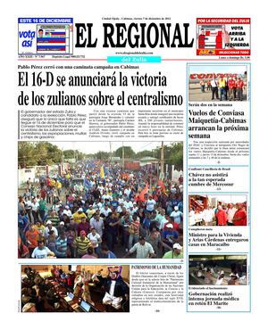 El Regional del Zulia 07-12-2012