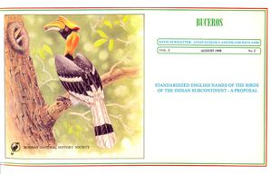 BUCEROS 3 (2) Common English names of the birds of the Indian Subcontinent