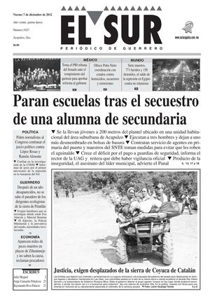 El Sur 7 de Diciembre de 2012