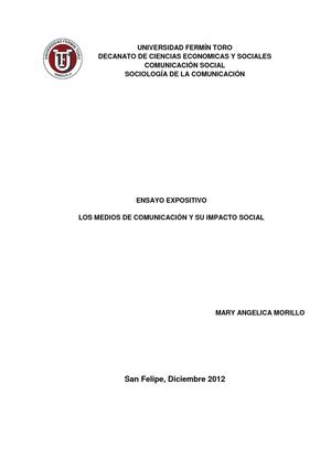 Los Medios de Comunicación y su Impacto Social