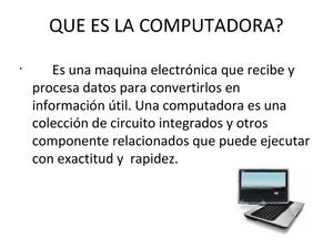 la computadora