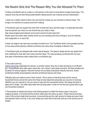 Hot Muslim Girls And The Reason Why You Get Attracted To Them